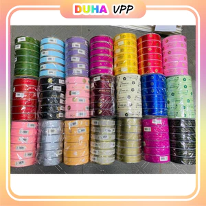 Combo 10 Cuộn Ruy Băng Thái 3cm*50m Cao Cấp Trang Trí Bó Hoa, Hộp Quà Diy Handmade DUHA 067