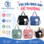 Túi Vải Canvas Đeo Vai Nữ, Túi Tote Đi Học Đi Làm Nhiều Ngăn, Đeo Vai Đeo Chéo