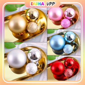 Combo 5 Bộ 3 Viên Bi Sắc Màu Trang Trí Bánh Kem, Bánh Sinh Nhật, Bi Nhựa Trang Trí Noel DUHA 068