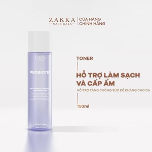 Toner 2 Trong 1 Hỗ Trợ Làm Sạch Và Cấp Ẩm Probiotic Anti-Pollution & Hydrating Dual Effect Zakka Naturals 150ml
