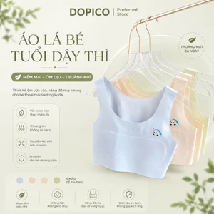 Áo Lá Bé Gái Su Lạnh Mềm Mịn - Áo Lót Học Sinh Co Giãn Thoải Mái, Thấm Hút Tốt DOPICO B8999
