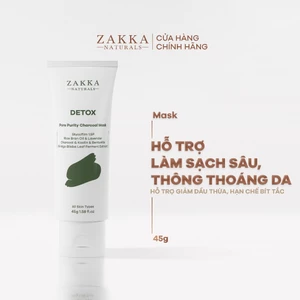 Mặt nạ than hoạt tính làm sạch sâu Detox Zakka Naturals 45g