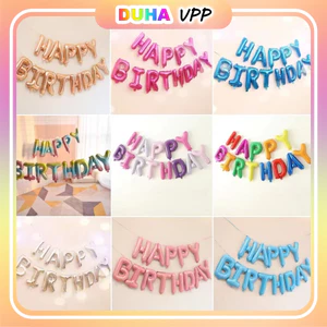 Set 10 Bộ Bóng Chữ Happy Birthday Trang Trí Sinh Nhật, Thôi Nôi Cho Bé Trai Bé Gái DUHA 070