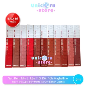Son Kem Mịn Lì Lâu Trôi Đến 16h Maybelline Super Stay Matte Ink City Edition Lipstick