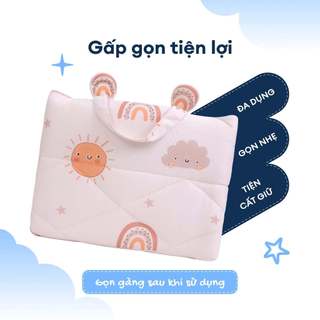 Bộ 5 Món Chăn Gối Gấp Gọn Cho Bé Đi Học Mầm Non, Tiểu Học | 70x120cm | Chất Liệu Cotton - Viscose, I Cool Mát Lạnh