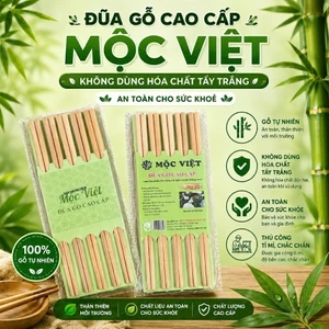 Đũa Gỗ Cao Cấp Mộc Việt – HoangNam Living (100% Gỗ Tự Nhiên, Không Hóa Chất, An Toàn Cho Sức Khỏe Gia Đình)