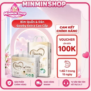 Tã Bỉm GOOBY EXTRA siêu mỏng, mềm mại, thấm hút tốt an toàn cho bé, đủ size.