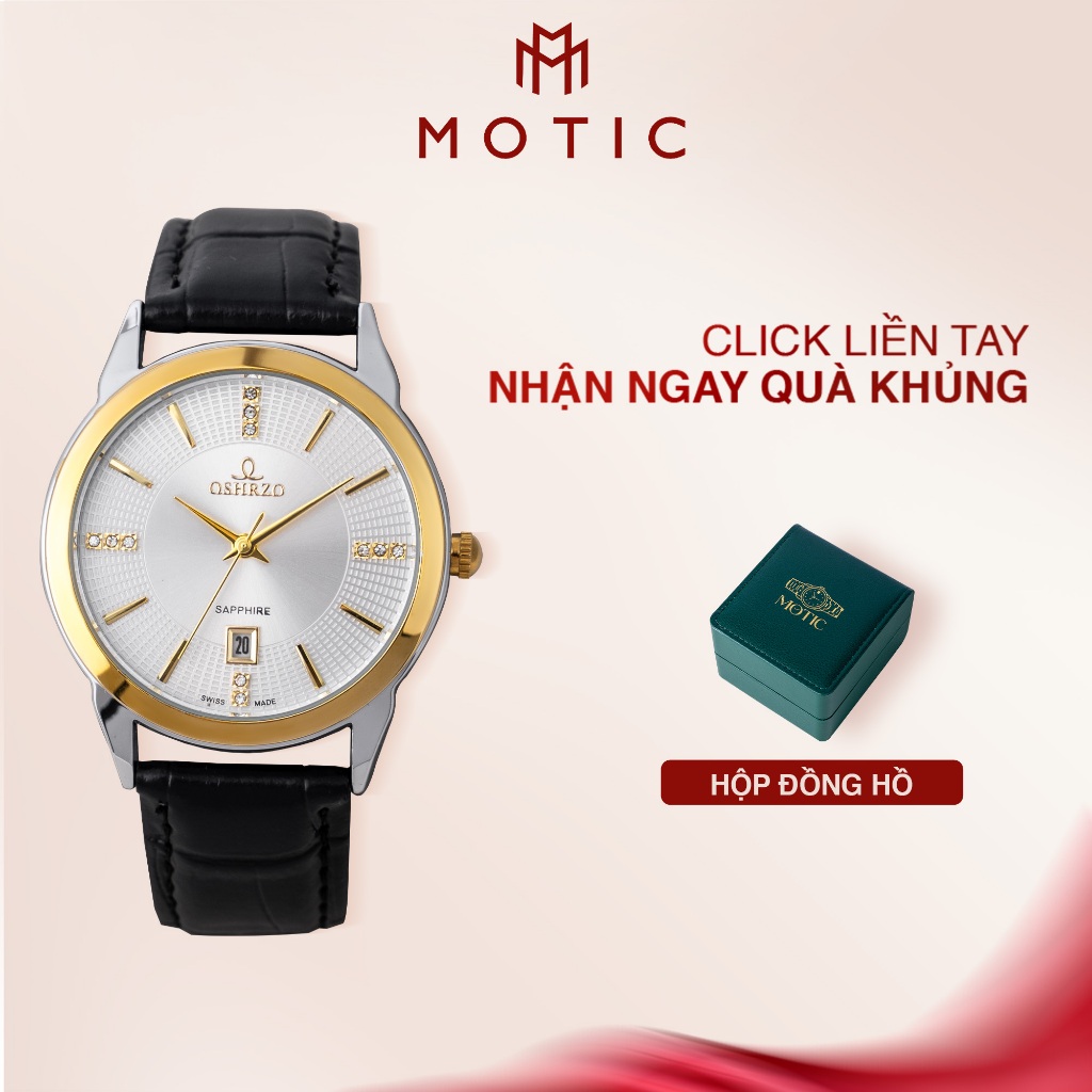 Đồng Hồ Nam/Nữ Oshrzo Dây Da Thanh Lịch, Hiện Đại, Dễ Phối Đồ | MOTIC