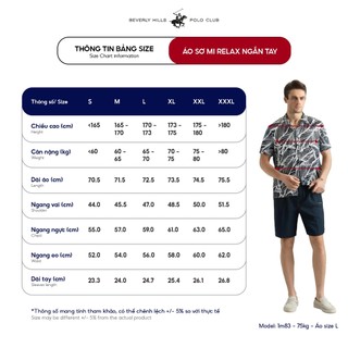 Áo sơ mi ngắn tay Nam Relax Fit Beverly Hills Polo Club - CMRLSS25V056