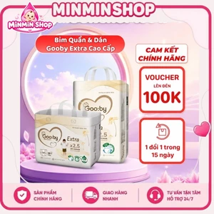 COMBO 2 bịch tã bỉm GOOBY EXTRA bản mới cải tiến cao cấp full size