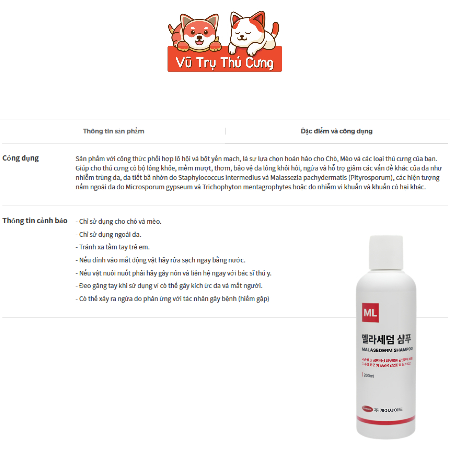 Sữa Tắm Hỗ Trợ Nấm Da Cho Chó Mèo CareSide 200ml -Giảm Ngứa, Chiết Xuất Tự Nhiên