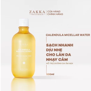 Nước Tẩy Trang Cúc Và Mật Ong Zakka Naturals Nhẹ Dịu Dành Cho Da Nhạy Cảm 500ml