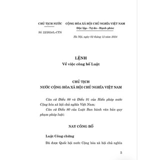 Luật Công Chứng Năm 2024