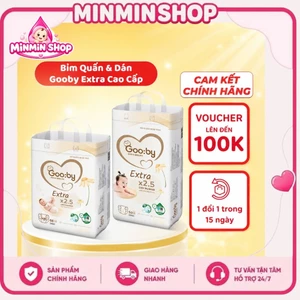 tã bỉm GOOBY EXTRA bản mới cải tiến cao cấp full size cho bé, yên tâm cho mẹ.