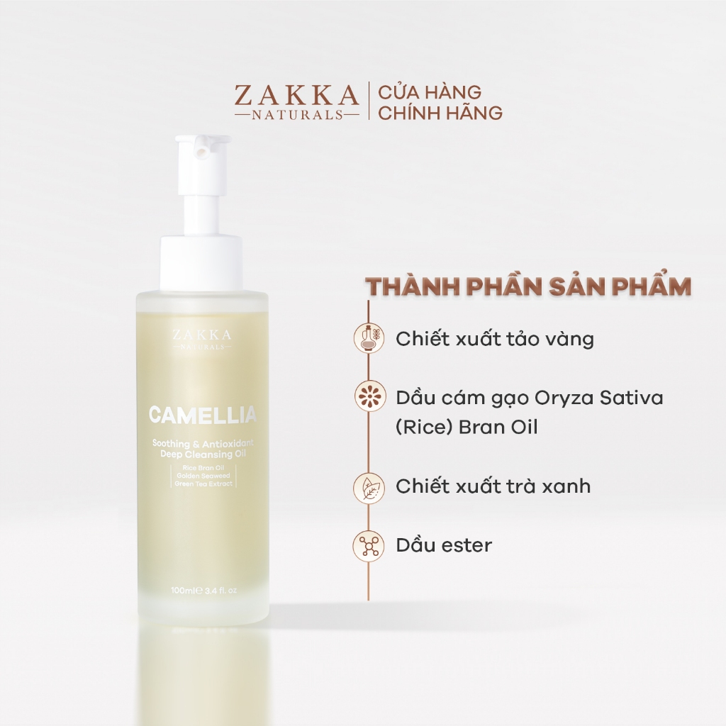 Combo 2 Dầu Tẩy Trang Zakka Naturals Soothing & Antioxidant Deep Cleansing Oil 100ml