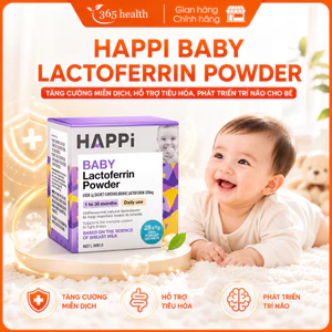 Bột Dinh Dưỡng Happi Baby Lactoferrin Powder 28g Tăng Cường Miễn Dịch, Hỗ Trợ Tiêu Hóa Cho Bé