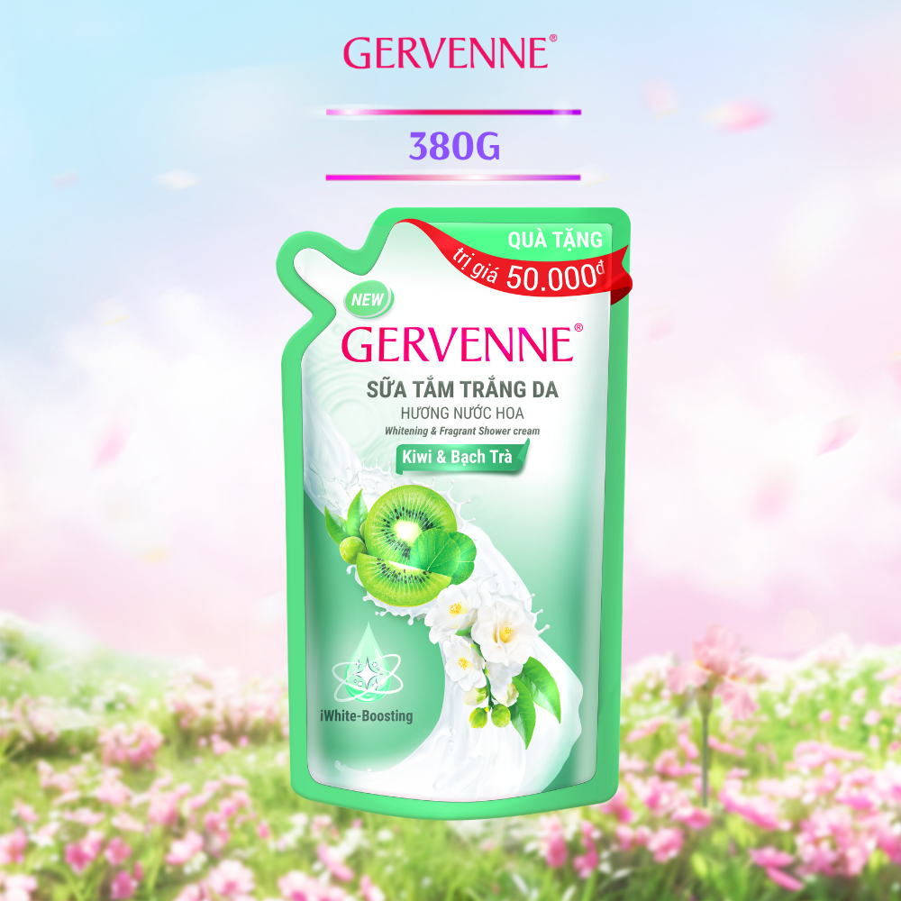 [GIFT] Túi sữa tắm Gervenne hương Kiwi 380g