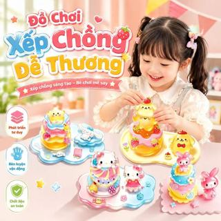 [Đồ chơi trẻ em] Hình dán nổi 3D bằng pha lê - Bộ sưu tập thú cưng - Hello Kitty, My Melody, Pochacco, Kuromi, Đồ thủ cô