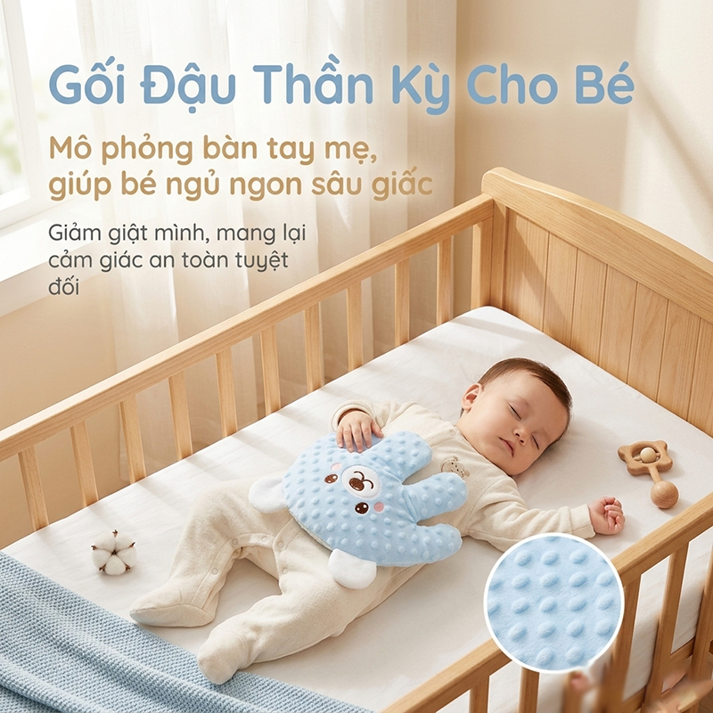 Bàn tay ru ngủ và làm dịu cơn đầy hơi cho bé – vật dụng không thể thiếu cho các bà mẹ mới sinh! Chức năng vỗ nhẹ tự động