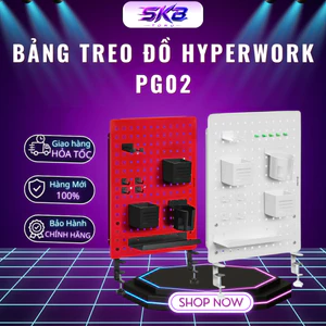 Bảng treo đồ HyperWork PG02 - Trắng/ Đỏ - Bảo Hành Chính Hãng 12 Tháng