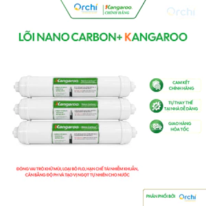 Lõi Chức Năng Nano Carbon+ Kangaroo Chính Hãng Hydrogen Loại Bỏ Mùi Tạo Vị Cho Nước Và Hạn Chế Phát Sinh Vi Khuẩn