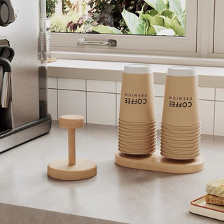 Giá đỡ ly giấy cốc giấy bằng gỗ, khay đựng cốc bằng gỗ kệ đựng ly giấy, ly trà sữa sinh tố