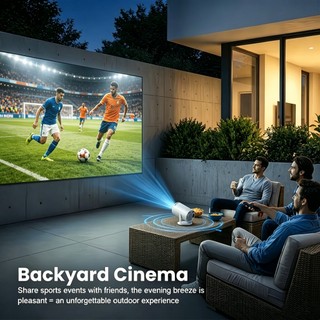 Máy Chiếu Di Động 1080p 4K Kết Nối Không Dây Độ Nét Cao - Bluetooth Cho Rạp Phim, Học Trực Tuyến