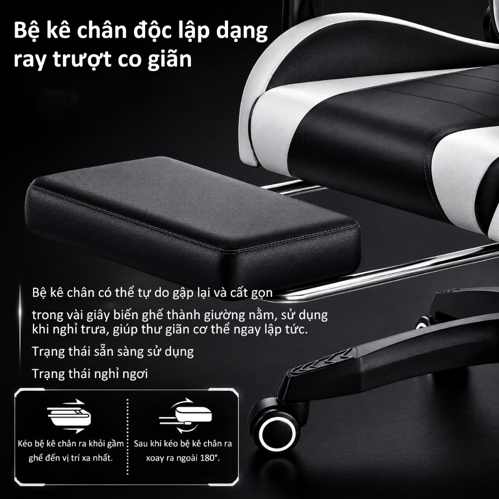 Ghế Gaming - Ghế chơi game đa chức năng - HM50
