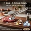 Búa Đập Thịt , Đập Gừng Tỏi Kết Cấu 2 Mặt Bằng Nhôm Đúc Chống Gỉ Set, Dụng Cụ Xăm Thịt Làm Mềm Thịt