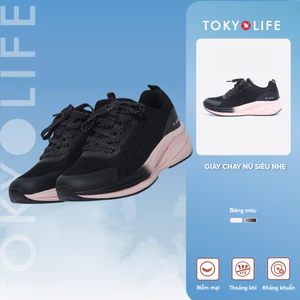 Giày thể thao nữ TOKYOLIFE form ôm siêu nhẹ êm thoáng khí thấm hút mồ hôi 40005786