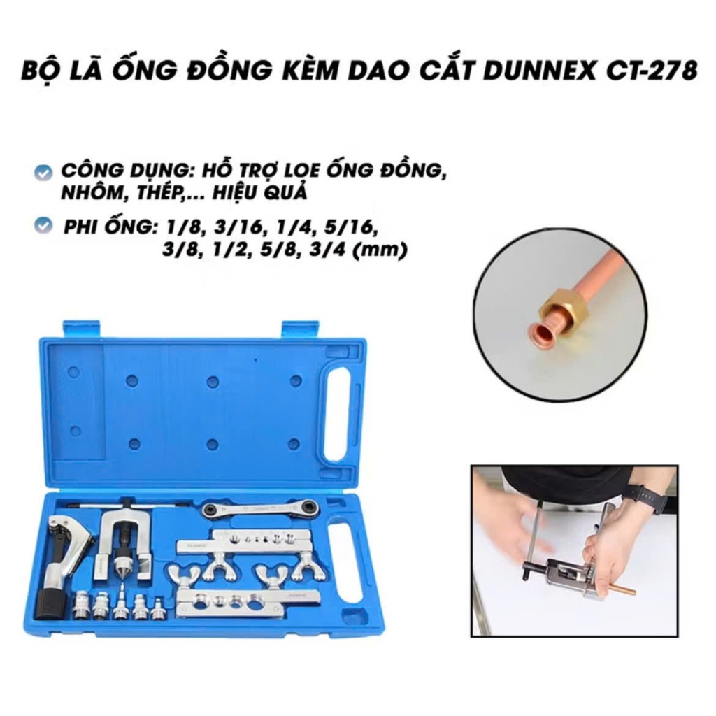bộ lã ống đồng kèm bộ nong ống CT - 275A