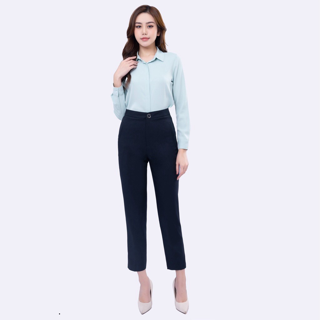 [ HÀNG CTY ] Quần TÂY ÂU nữ R16 thời trang công sở các màu sợi gỗ sồi Thái Hoà