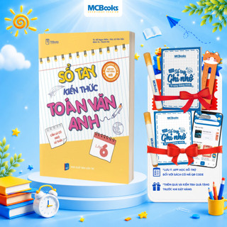Sách - Sổ tay kiến thức Toán – Văn – Anh Lớp 6 (Dành cho cả 3 bộ sách: Kết nối, tri thức và cánh diều)