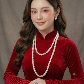 [ DAISYN ] N668 vòng cổ áo dài, dây chuyền áo tấc, dây chuyền áo bà ba 1 sợi 150cm ngọc nhân tạo 10 sang trọng