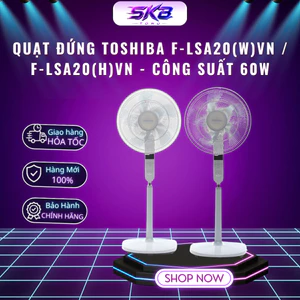 Quạt đứng Toshiba F-LSA20(W)VN / F-LSA20(H)VN - Công suất 60W - Hàng chính hãng - Bảo hành 12 tháng