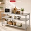 Kệ Bếp Đa Năng 3 Tầng Kệ để đồ inox 304 Kệ inox Tấm dày Có thể chịu được 300kg