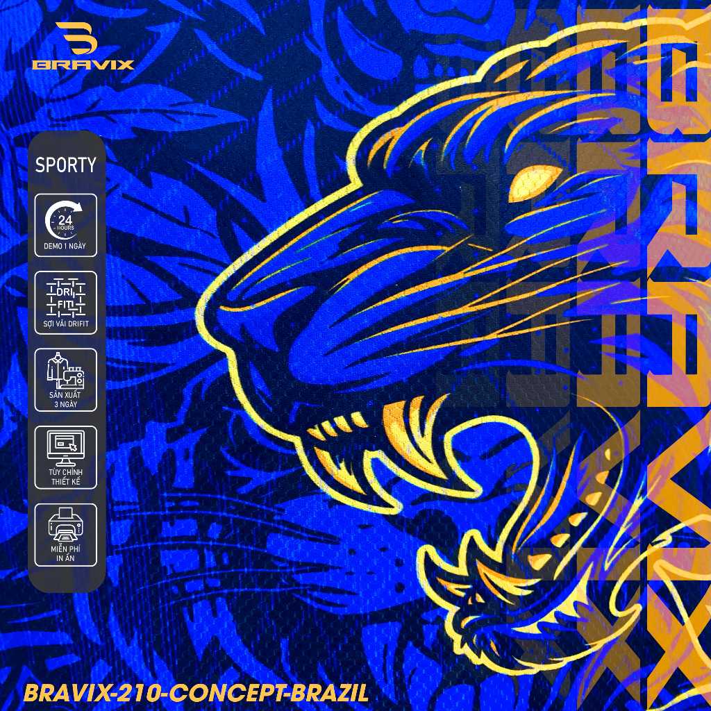 BRAVIX ÁO KHÔNG LOGO Samba Navy – Bộ Quần Áo Bóng Đá Thiết Kế Độc Quyền, Concept Riêng, Vải Mè Caro Dri-FIT Cao Cấp