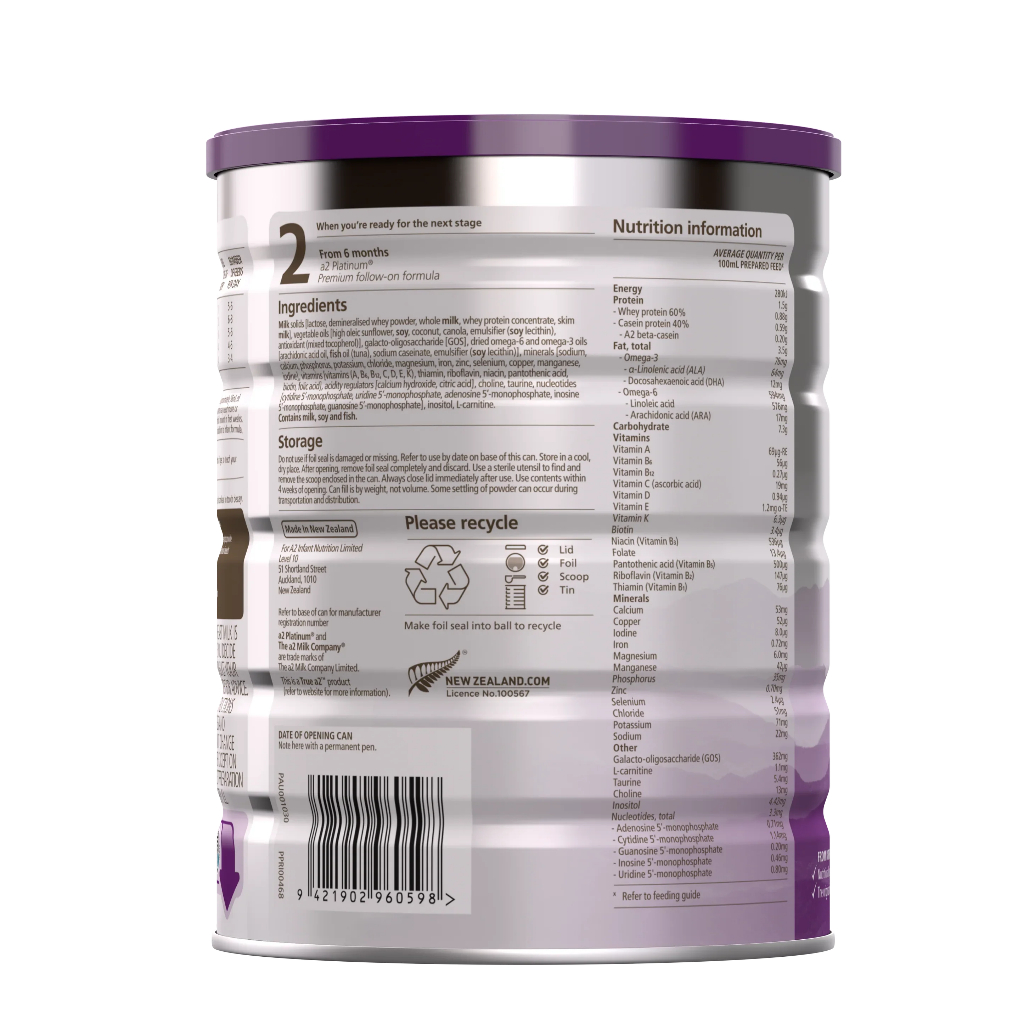 Sữa A2 Platinum Lon 900g Đủ Số, Chính Hãng Úc, Cho Bé Phát Triển Toàn Diện - TN Baby