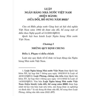 Luật Ngân hàng Nhà nước Việt Nam (hiện hành) (sửa đổi, bổ sung năm 2022)