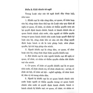 Luật Khiếu Nại (Hiện Hành)