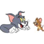 Decal Tom & Jerry 20cm Dán Ô Tô Xe Máy - Sticker Hoạt Hình Chống Nước Trang Trí Xe