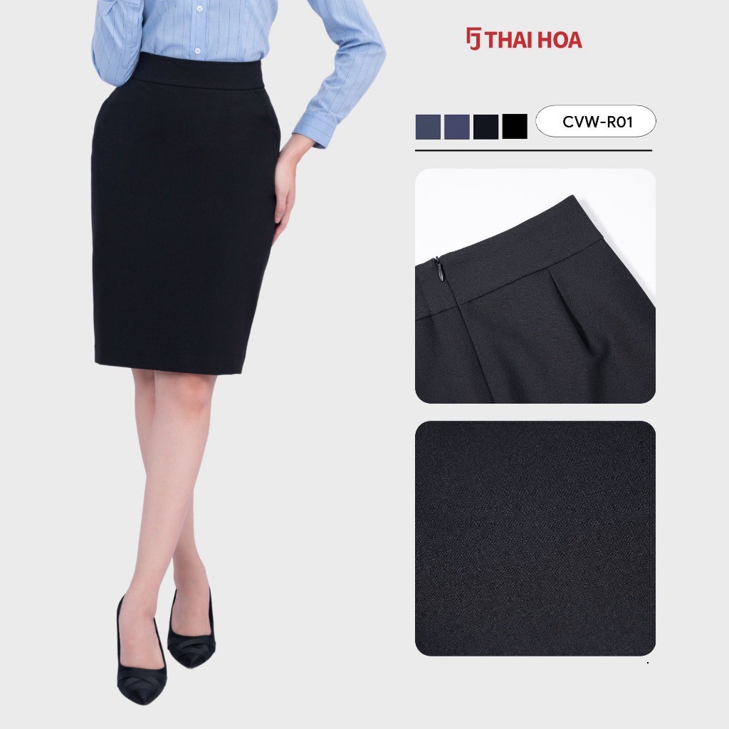 [ TRỢ GIÁ SALE ] Chân váy nữ dài R01 Thái Hòa chát liệu cotton mềm mại vải trơn 1 lớp đa dạng màu sắc thời trang