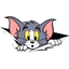 Decal Tom & Jerry 20cm Dán Ô Tô Xe Máy - Sticker Hoạt Hình Chống Nước Trang Trí Xe