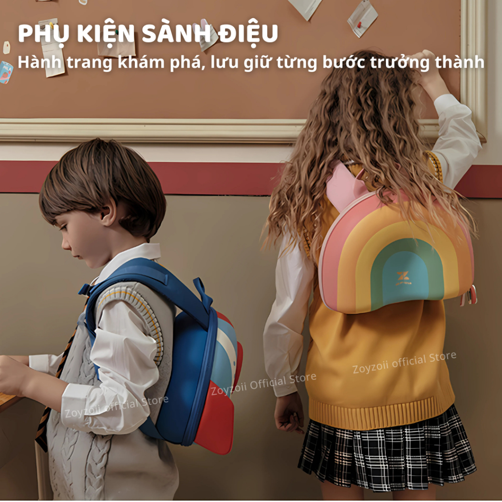 Balo Cho Bé Mầm Non Zoyzoii Fruit Series Backpack B8 Balo Đi Học Siêu Nhẹ Thiết Kế Trái Cây Cho Bé