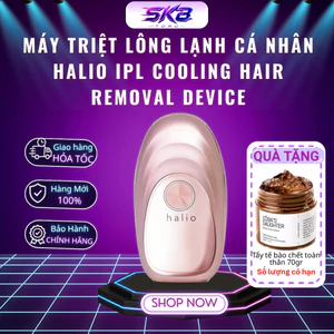 Máy triệt lông lạnh cá nhân Halio IPL Cooling Hair Removal Device - Bảo hành chính hãng 12 tháng