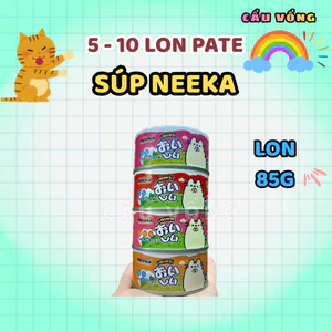 5 - 10 lon Pate súp NEEKA cho chó mèo mọi lứa tuổi - Lon 85g