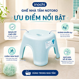 Ghế nhà tắm Inochi - Notoro màu Hồng/Xanh/Trắng