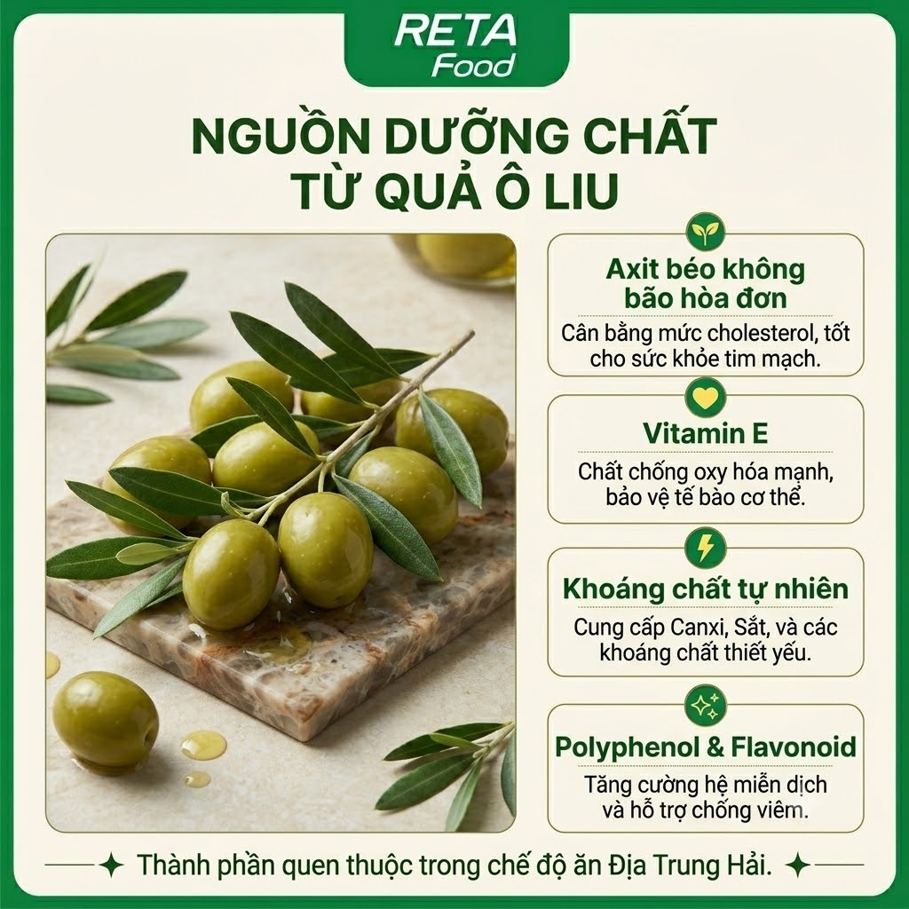 Trái Oliu Nữ Hoàng Karina Spanish Queen Olive 870gr - Xanh Nguyên Hạt Quả To, Thịt Dày Giòn Chắc - Nhập khẩu Tây Ban Nha