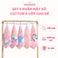 Set 5 Khăn Mặt Xô 6 Lớp Rửa Mặt Cho Bé, Khăn Xô Mềm Mại An Toàn Cho Làn Da Nhạy Cảm Của Bé