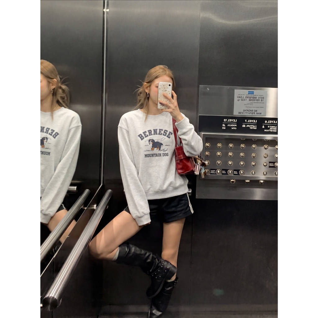 Áo Nỉ Bông Polham Sweater Logo Oversized GREYB Unisex | BigBuy360 - bigbuy360.vn